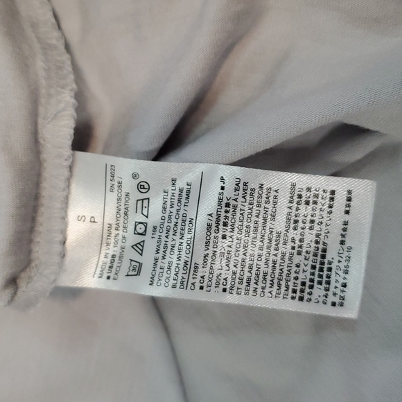 Banana Republic Light Dove Gray Top S - Picture 6 of 8
